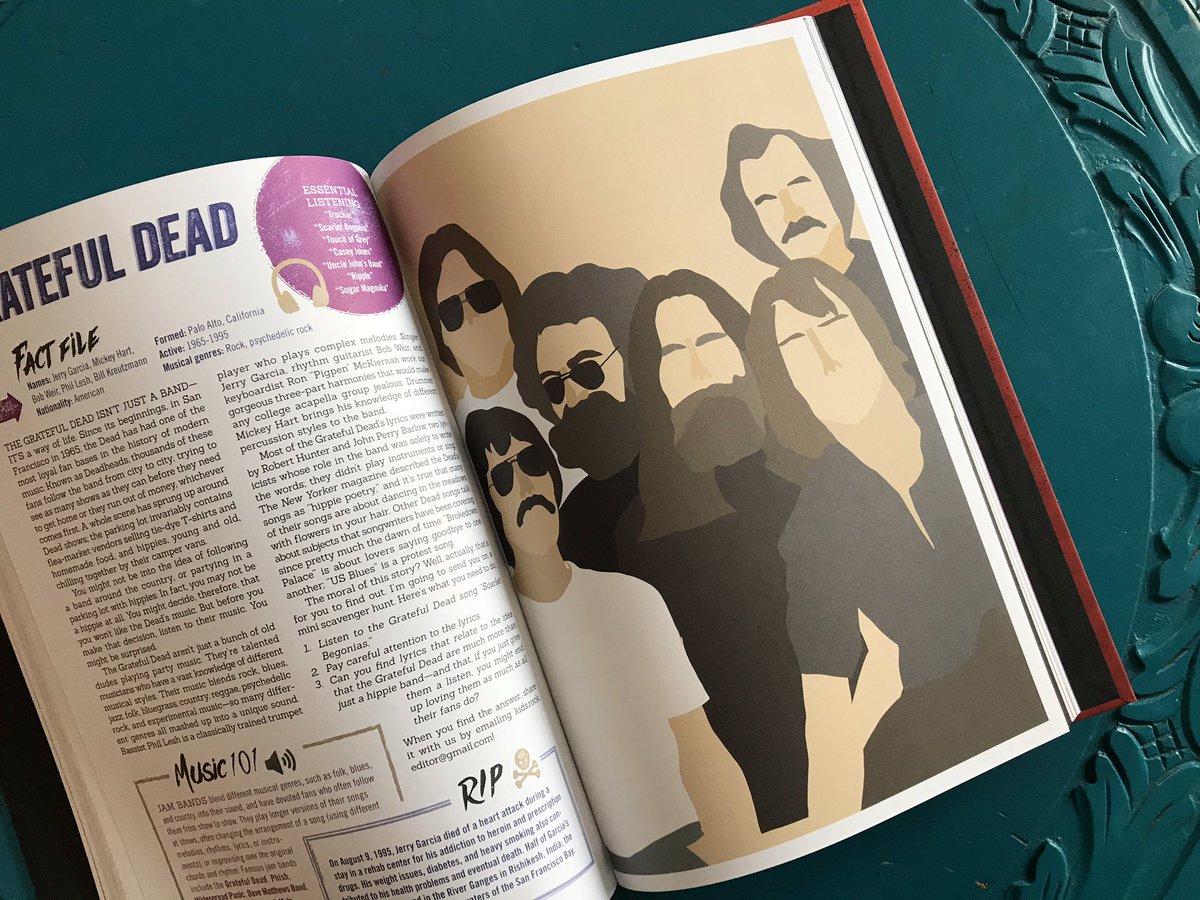 Got the book “for those about yo rock” by Kate Seldman with my illustrations today! I illustrated #TheBeatles and #gratefuldead