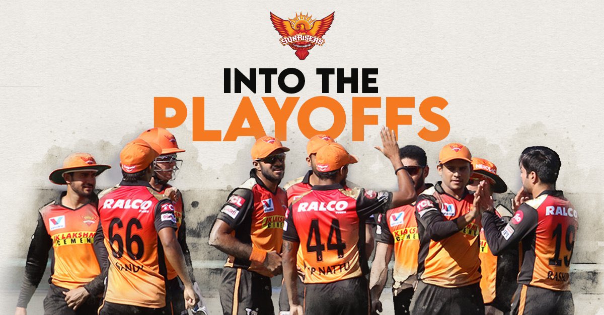 We are into #Playoffs 💪#OrangeArmy  #KeepRising #IPL2020