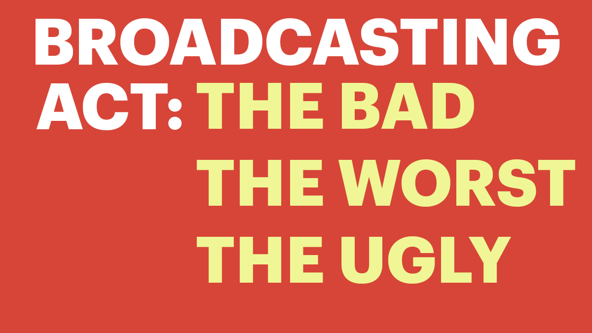  #Thread alert! The new Broadcasting Act has been tabled. And it's a mess.The headline?  @s_guilbeault has surrendered to Big Tech without a fight. #broadcasting  #polcan  #canpoli 1/5