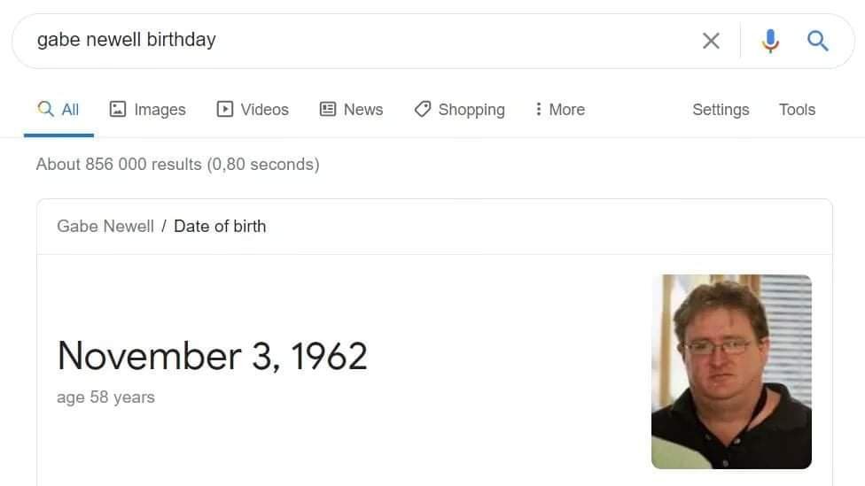Happy birthday, Gabe Newell! 