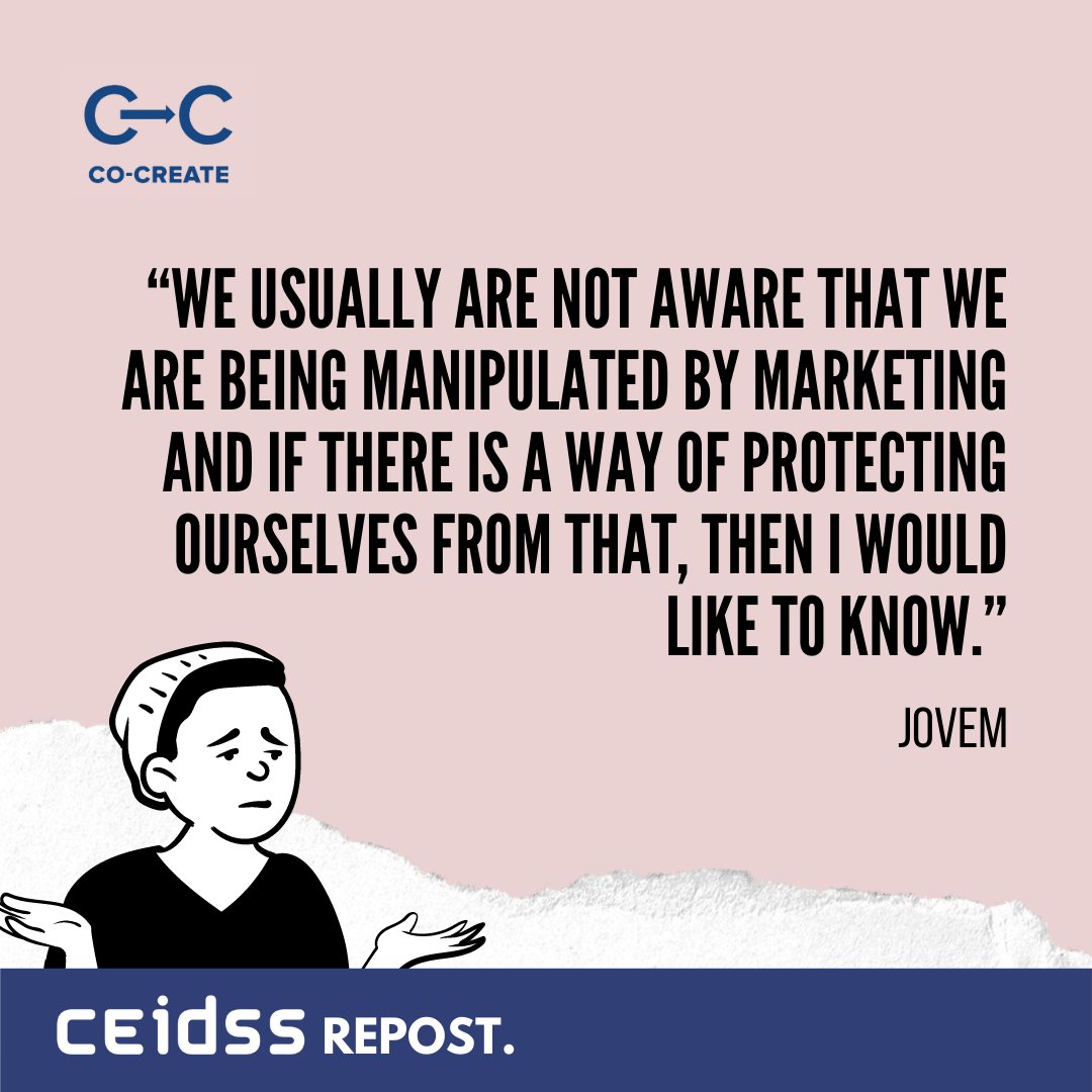 ceidss's tweet photo. 📣Are young people aware of the influence that marketing and advertising have on their food choices? Should there be some kind of restriction?

Here are some opinions generated in the last dialogue forum 👇 https://t.co/qdY1cvlWlI