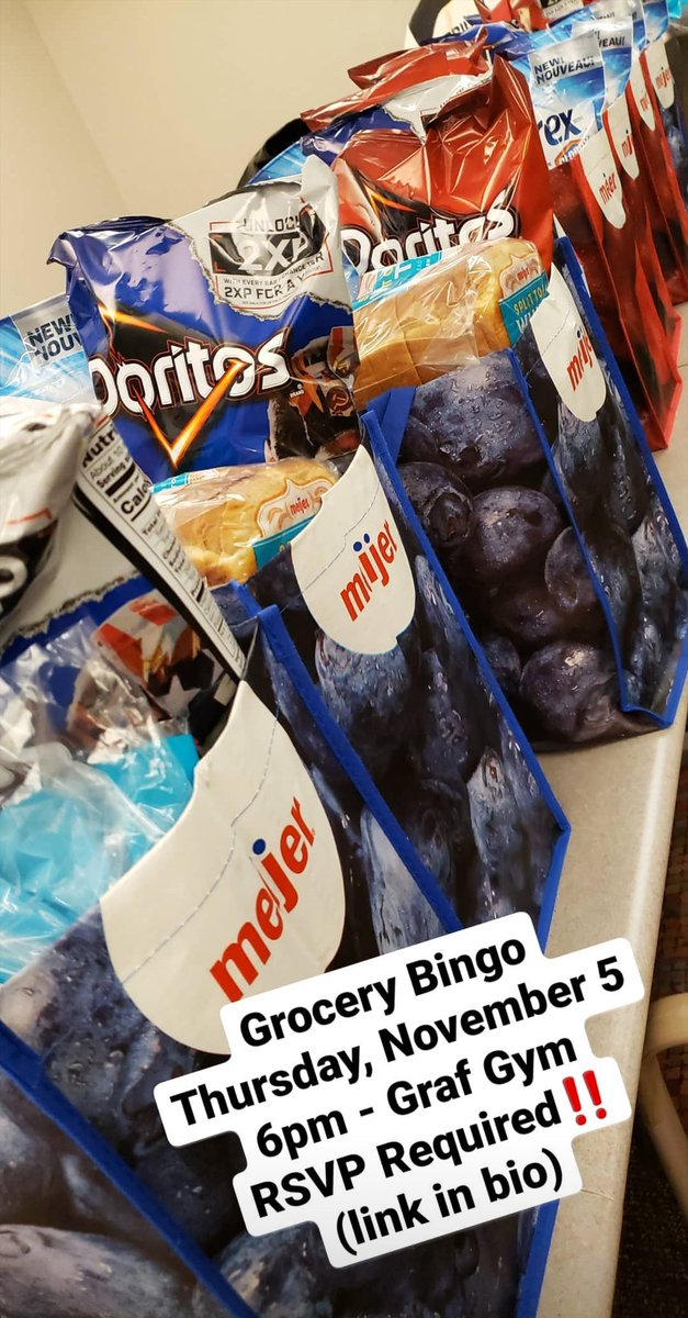 iuepacklife's tweet photo. There are still a few spaces left for this week's Grocery Bingo! RSVP to save your spot: https://t.co/tqGzWjg075! https://t.co/CS3LVs2laq
