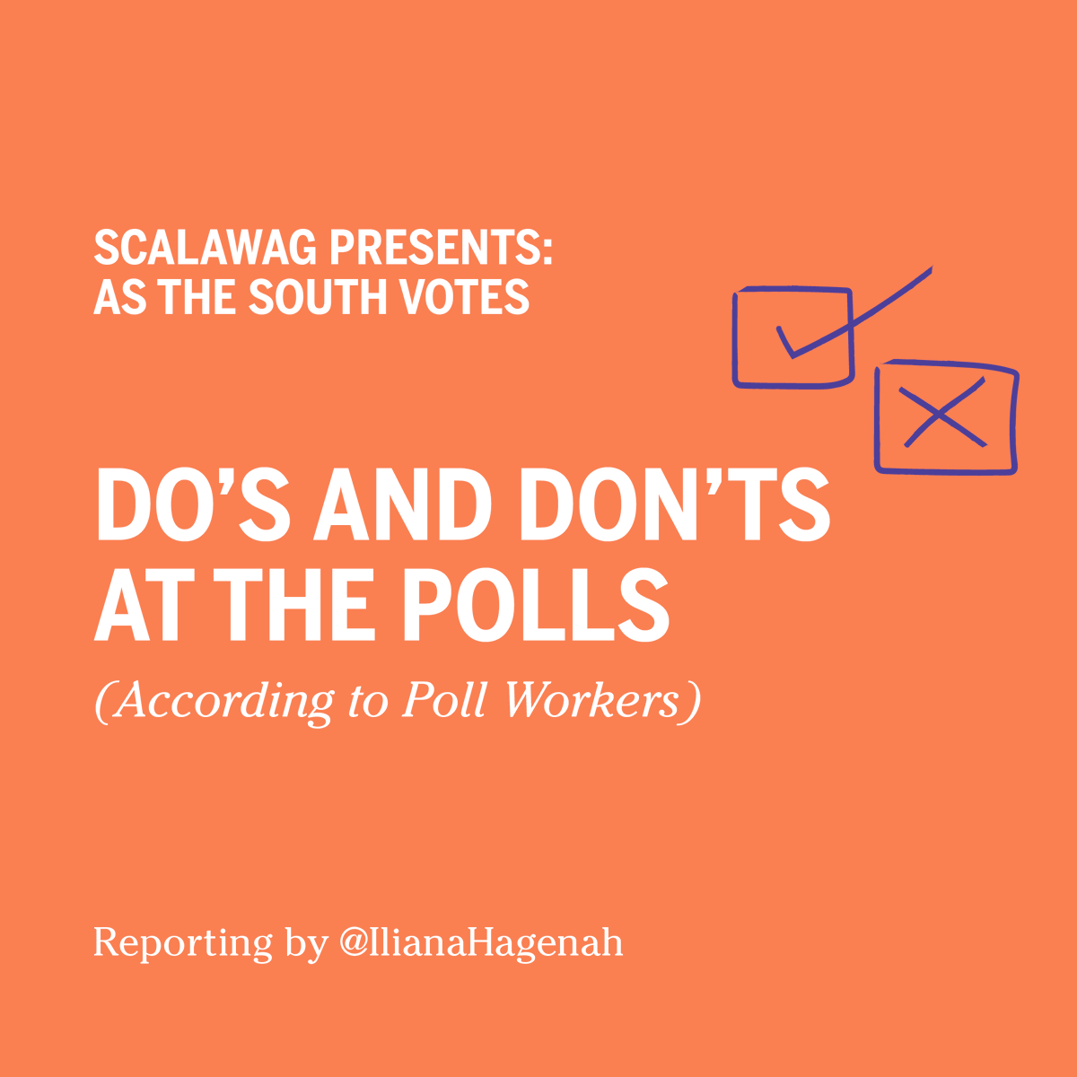 scalawagmag's tweet photo. *READ BEFORE HITTING THE POLLS TODAY* (THREAD)These common voting problems are the easiest to avoid: https://t.co/O1FDyo4qhC

Reporting by @ilianahagenah https://t.co/tQbJ3FNBJp
