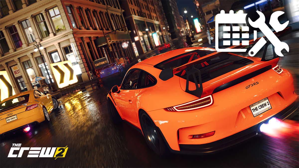 🛠 Une maintenance de 1 heure est prévue demain sur The Crew 2. 

🕙 Dès 10h. 
🖥️🎮 Sur PC, PS4, XBOX ONE et Stadia.