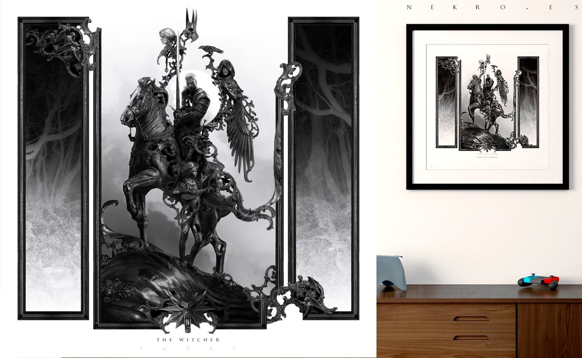 My official prints for  The Witcher, Alien, Batman and Dark Souls
Limited and high quality
links in the comment below 