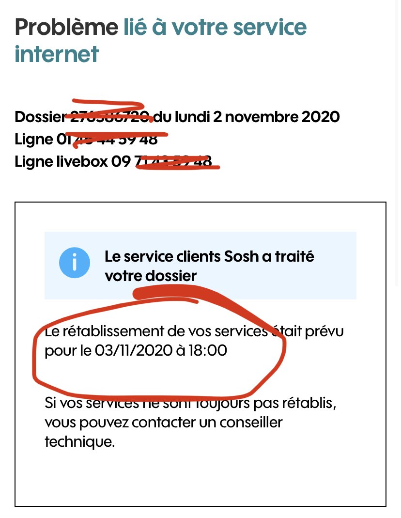 JuJock's tweet photo. ⁦@orange⁩ ⁦@Orange_France⁩ ⁦@Sosh_fr⁩ c’est inadmissible internet n’est toujours pas rétabli ça fait plus d’une semaine. Faites quelque chose je perds mon temps. https://t.co/lPHhak207y