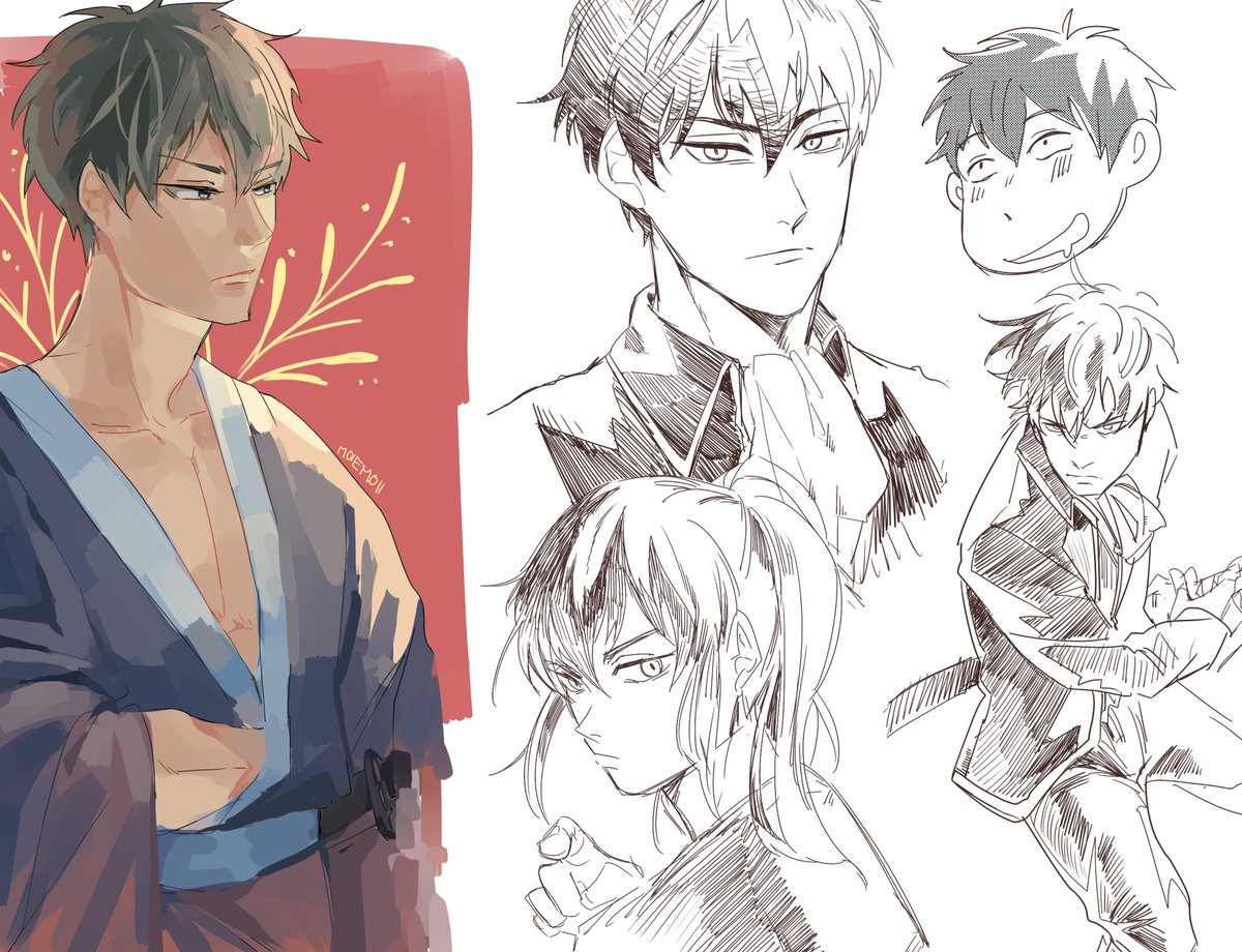 some hijikita doodles from earlier 