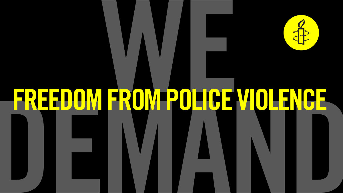 amnestyusa's tweet photo. You have a right not to be harmed by police and law enforcement officers https://t.co/FYJqn62Jsl