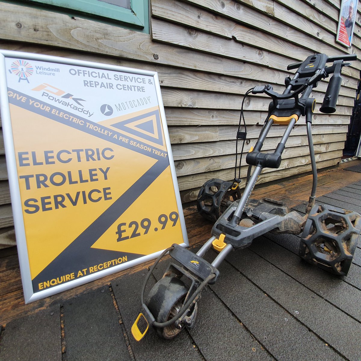 Why not drop your #electrictrolley on before #lockdown & we can get it serviced & ready for when #Golf resumes 

01179709070