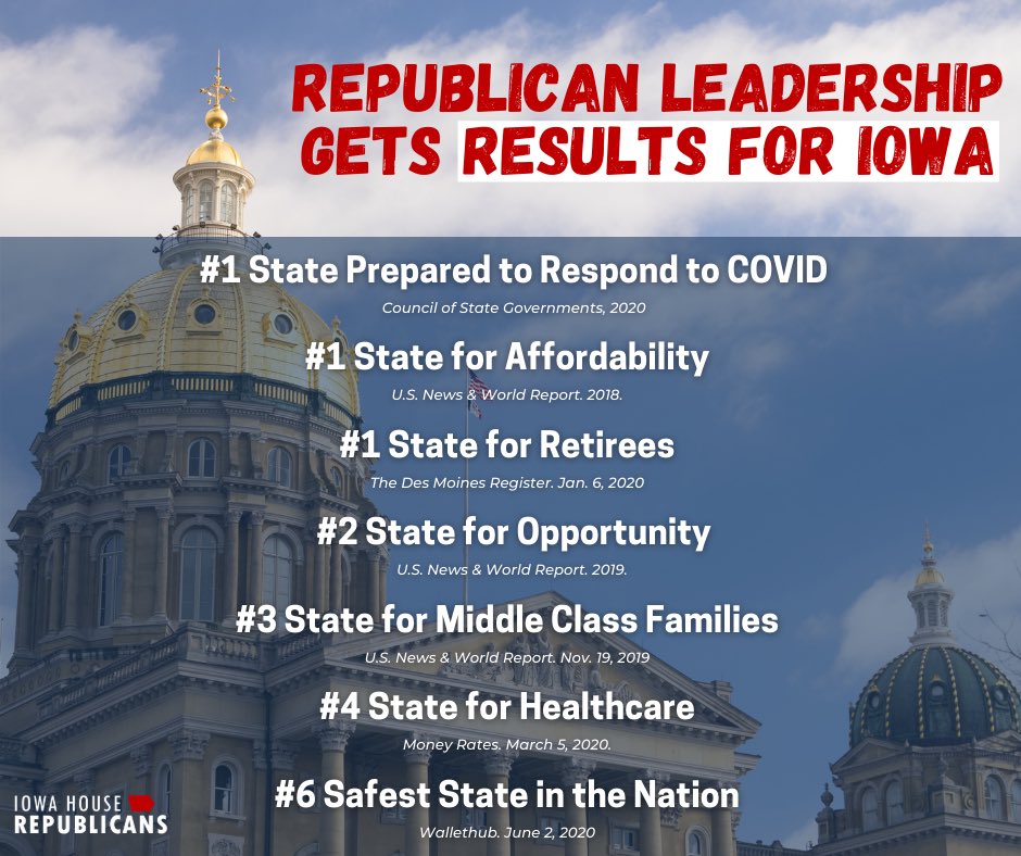 PatGrassley's tweet photo. There is a clear choice today... A track record of accomplishment under Republican leadership OR more government control, higher taxes and spending, and restrictions on your constitutional rights. Remember this when you #VOTE! 

@IAHouseGOP #iapolitics https://t.co/77RwVc5lsV