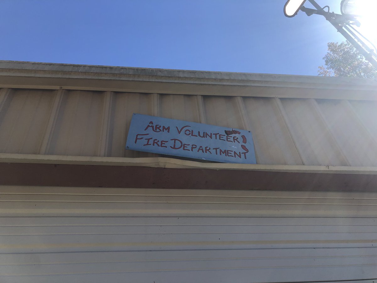 This is Arm, MS. There was a short line outside the building, due to COVID and social distancing inside.