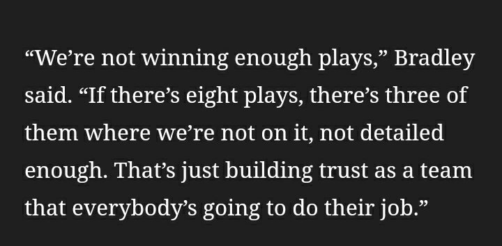 But there are lapses. The dink and dunk continues vs Brady and BreesTwo big leads. Two blown leads.