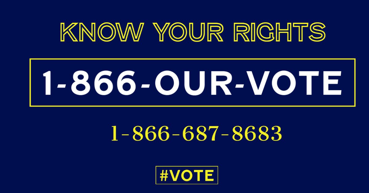 kresgefdn's tweet photo. Your voice matters. Your vote is your voice. If you encounter any problems voting call the voter protection hotline at 1-866-OURVOTE (1-866-687-8683) #Vote. Learn more: https://t.co/qA5suUplky

#GetOutTheVote #2020Election #Election2020 #VotingTuesday #GOTV https://t.co/axxkCXs86s