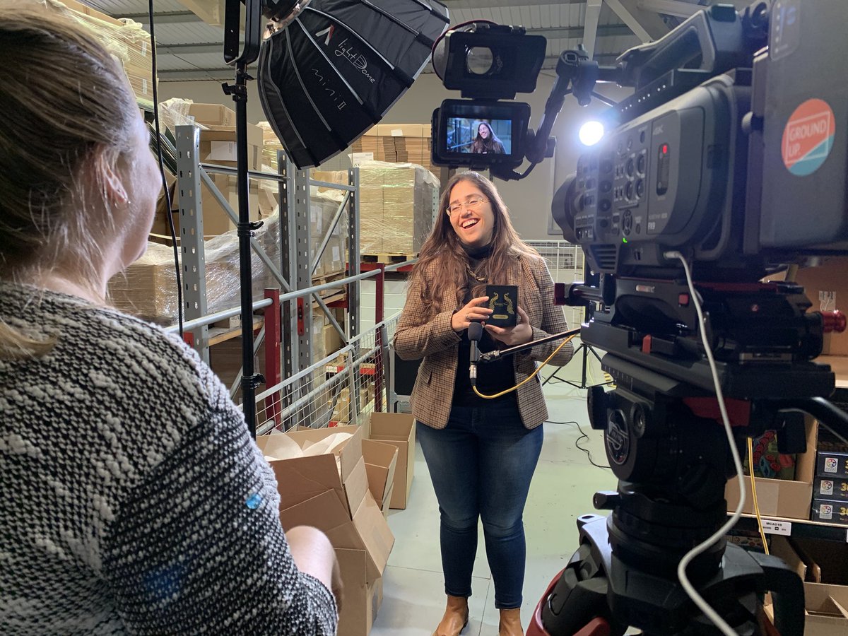 Shooting some interviews yesterday with the <a href="/sonyproeurope/">Sony | Professional Europe</a> #FX9 on the <a href="/Sachtler/">Sachtler</a> #Flowtech100 with our ever trusty <a href="/AputureLighting/">Aputure</a>