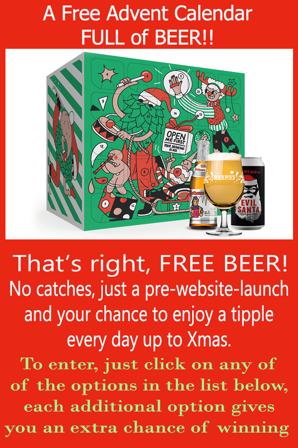 ukbeerclub's tweet image. Here's a quick and very FREE prize draw for an ADVENT CALENDAR. 24 beers and a glass too. How jolly will that make you.
Just enter here.
gleam.io/3NLWg/free-bee…