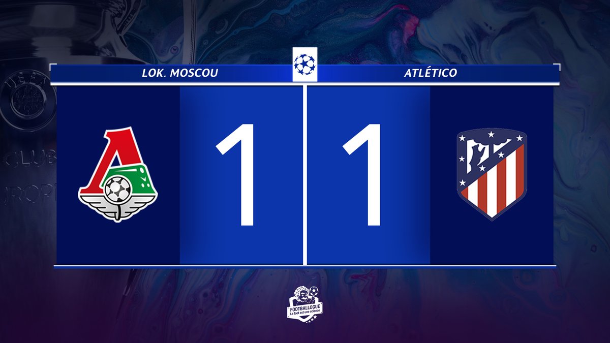 Footballogue's tweet photo. [#UCL] LOK. MOSCOU🇷🇺 1-1 🇪🇸ATLÉTICO

⚽️ BUUUUUUUUUUUUUUT DE MIRANCHUK SUR PENALTY !

#LOKATM https://t.co/JZ1GPo7zAb