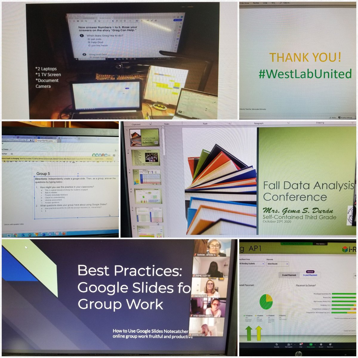westlabschool's tweet photo. During today's #ProfessionalDevelopment, #WestLabUnited #teachers shared best practices. We learned about Edmodo, Google Slides &amp; how to hold a highly effective data chat presentation. #ContinuousGrowth #Reflection #Collaboration @MDCPSCentral @MDCPS https://t.co/NJfXVMTQQ2