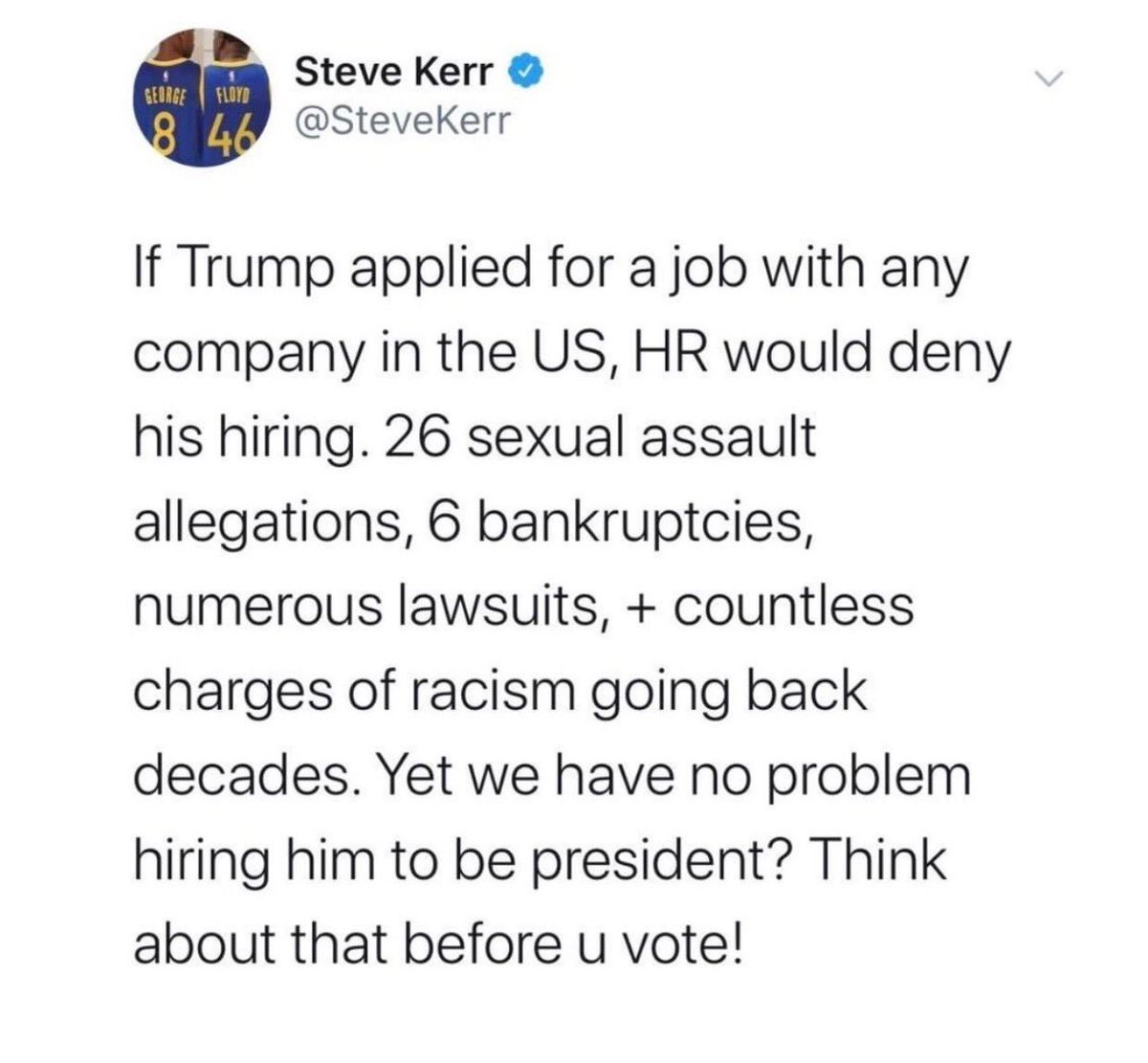 TCognizer's tweet image. His legacy will be the shame of our nation. #Election2020 #Trump #ReturnToSanity