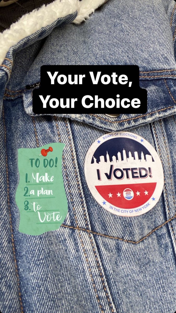 Don’t forget to do your part today! Every voice matters! #electionday