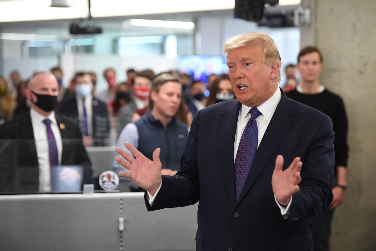 "Escuché que lo estamos haciendo muy bien en Florida y lo estamos haciendo muy bien en Arizona. Lo estamos haciendo increíblemente bien en Texas. Lo estamos haciendo bien en todas partes", dijo Trump. cnn.it/2I4Hdn6