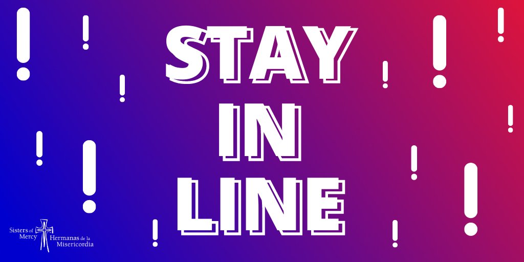 SistersofMercy's tweet photo. If you are in line to vote before your polling place closes, STAY IN LINE. 

Don't leave your polling place until your ballot is cast.

Make sure your voice is heard!

#VoteWithMercy #ElectionDay #Vote https://t.co/KSMzZ6aNGB