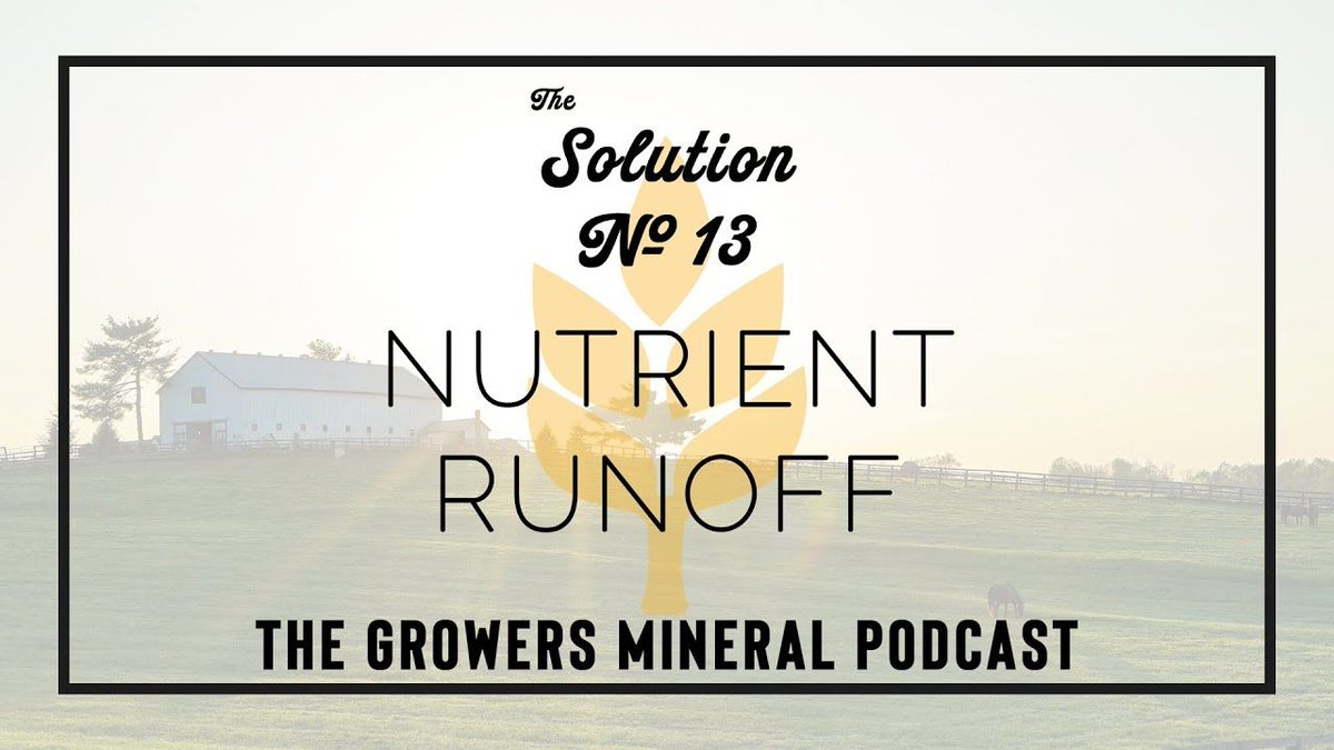 Part Three of our discussion on Nutrient Runoff

buff.ly/362syAP