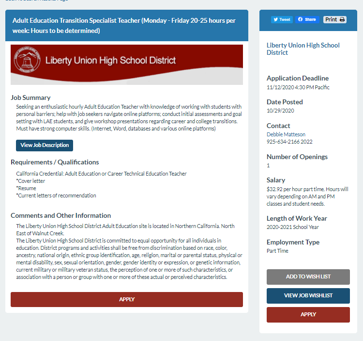 LibertyUnionHR's tweet photo. Seeking enthusiastic hourly Adult Ed Teacher with knowledge of working with students with personal barriers.  Apply on-line at https://t.co/EuMpThvCbY https://t.co/pU5hteyLA5