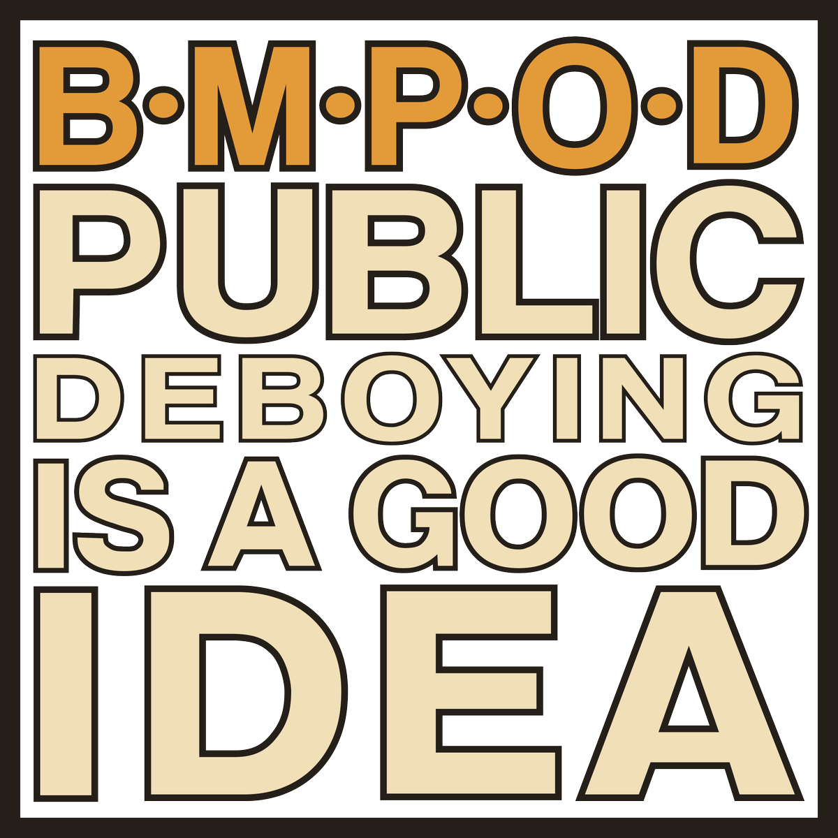 Damienfamed75's tweet photo. @BoymoderPodcast I saw your SWANS shirt design and thought maybe it could use a little touching up to resemble it a little closer. For the sake of brevity I shortened it to "BMPOD" for Boy Moder Podcast. Hope you like it ^^ https://t.co/dAYTdM14Zl