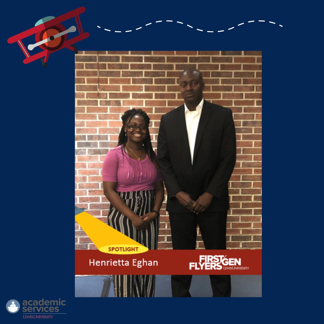LewisU_AS's tweet image. Meet Henrietta! She is a Junior majoring in English. She is 1 of 5 Hearst Scholars, receiving a scholarship as a first-generation student. As a Hearst Scholar, she serves as a Leader/Peer Mentor to our inaugural group of First-Gen Flyers.

#firstgenflyers #lewisu #lewisu_as