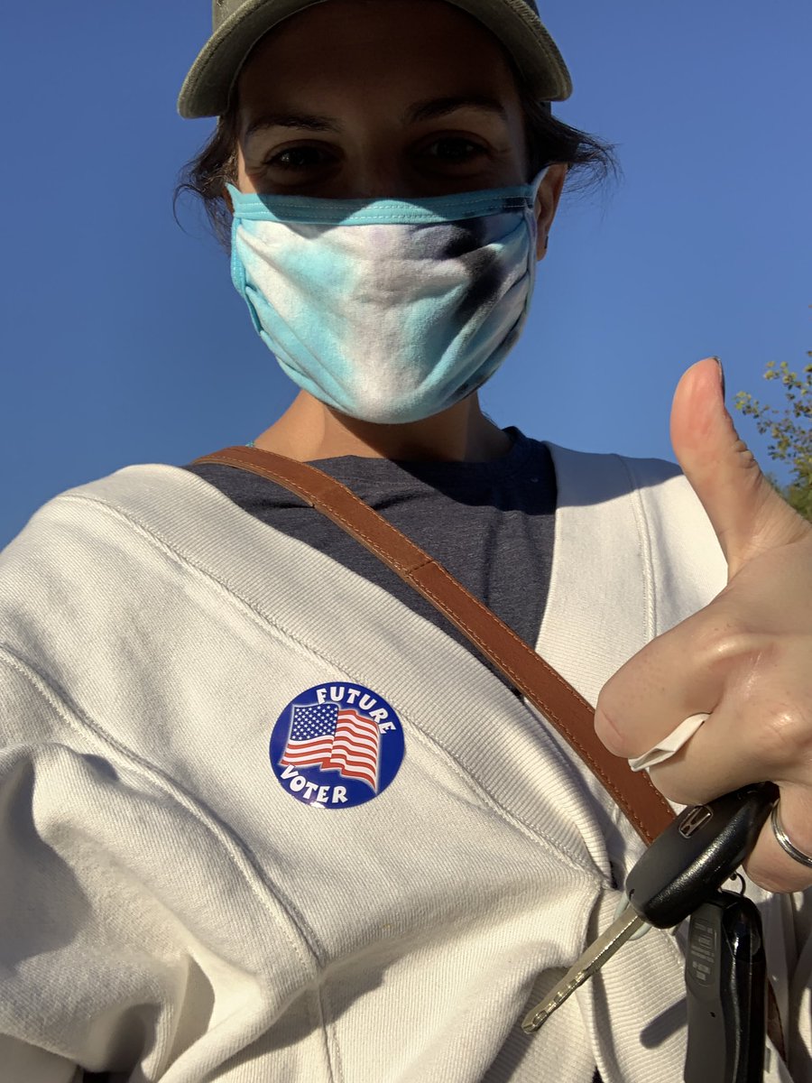 jacquelinechiz's tweet photo. I voted! But I definitely grabbed the wrong sticker... https://t.co/h8t6VUwiVN