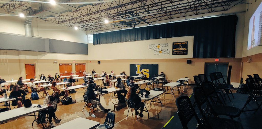 Over 30 students and 15 staff members from <a href="/LHSSSTL/">Lutheran South</a> spend lunchtime together once a month having important conversations and making authentic connections at our Cultural Diversity Club.