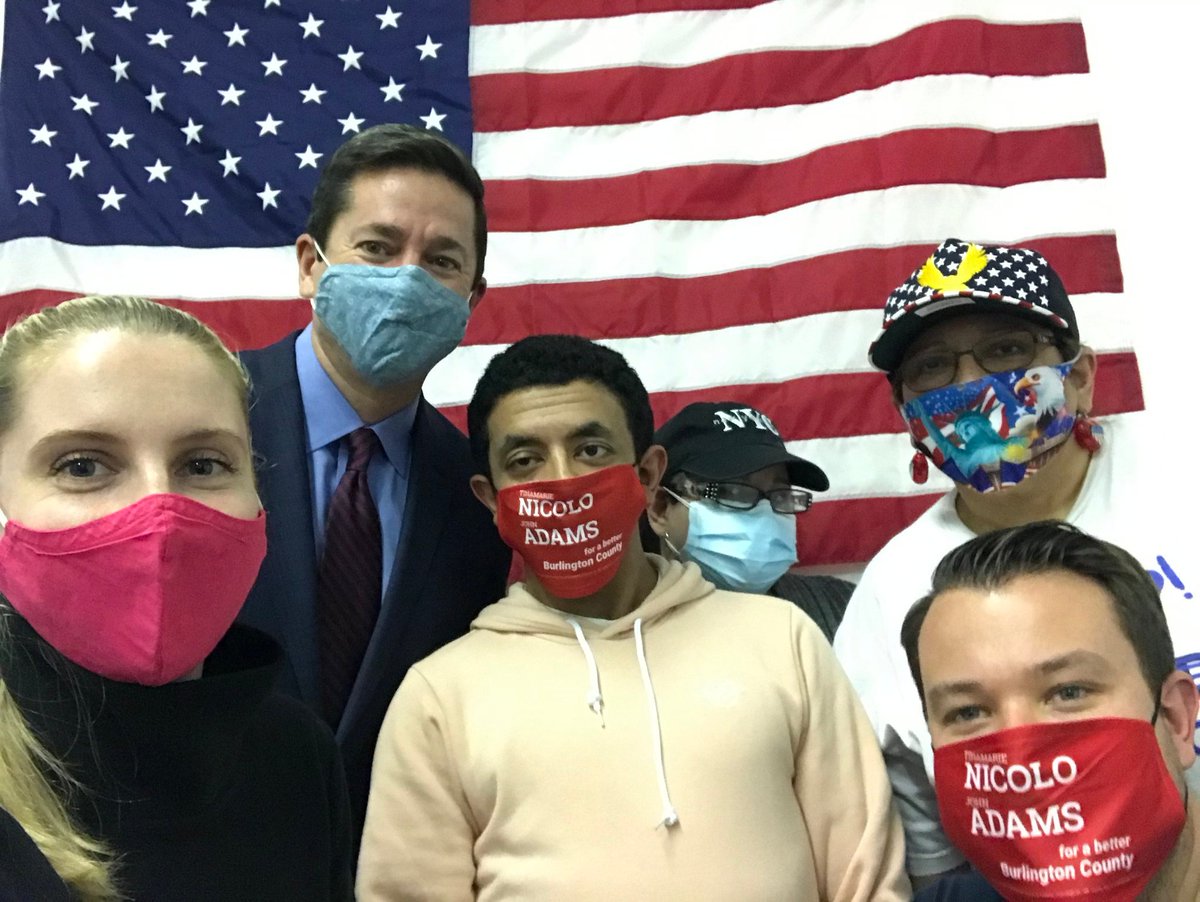 BurlCoYR's tweet photo. Burlco YR's making sure we #GOTV for @DavidRichterNJ, and the rest of our Burlington County Republicans! #LeadRight https://t.co/p7ir9p1WZD