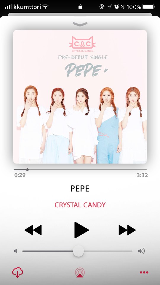 DREAMTEEZ_TWT's tweet photo. ⠀ꜜᥱıght makᥱs 𓂃 @. onᥱ ★ tᥱᥲm * 💿 — bıᥲggıo ıs［ lıstᥱnıng to ］#CLCPepe !

Vengo a recomendarles una canción que no sale de mí cabeza en estos últimos días. ¡Asegúrense de darles mucho amor a las chicas de Crystal Candy! Yo ya soy parte del fanclub. 😳 #StreamWithCLC https://t.co/rRY4FRnVup