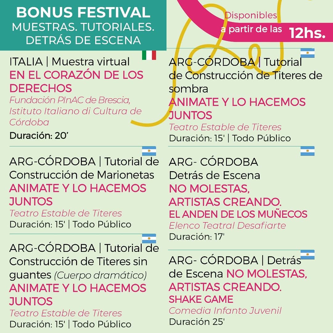 alTeatroReal's tweet photo. #Real2020
#RealEnCasa
#FITCba2020
💥Grilla de programación para el Sábado 7 de noviembre 💥
Todos las funciones gratuitas para disfrutar en tu hogar.
@AgCbaCultura
@raulsansica
@FesTeatroCba https://t.co/8fHQFYXvlu