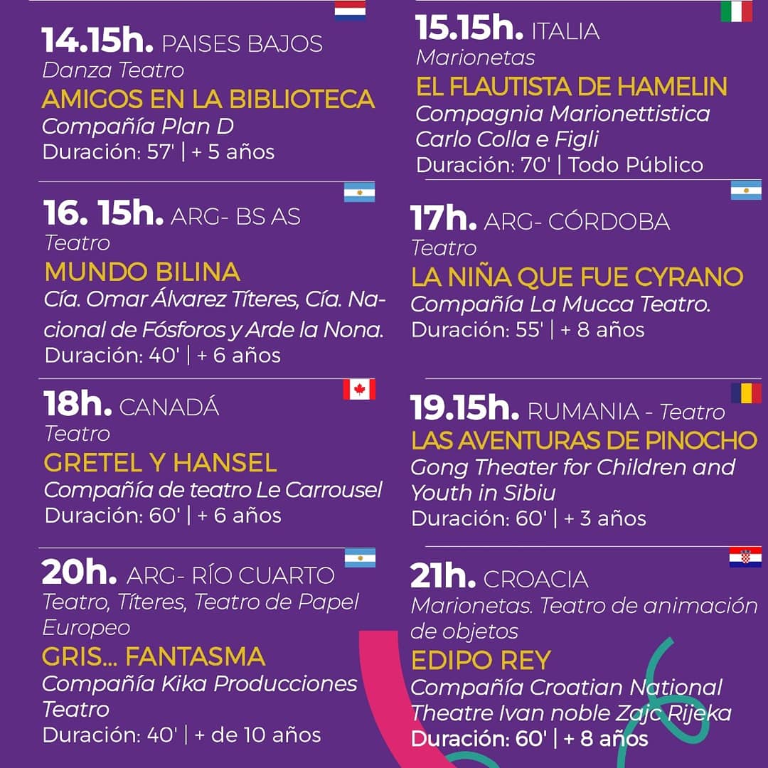 alTeatroReal's tweet photo. #Real2020
#RealEnCasa
#FITCba2020
💥Grilla de programación para el Sábado 7 de noviembre 💥
Todos las funciones gratuitas para disfrutar en tu hogar.
@AgCbaCultura
@raulsansica
@FesTeatroCba https://t.co/8fHQFYXvlu