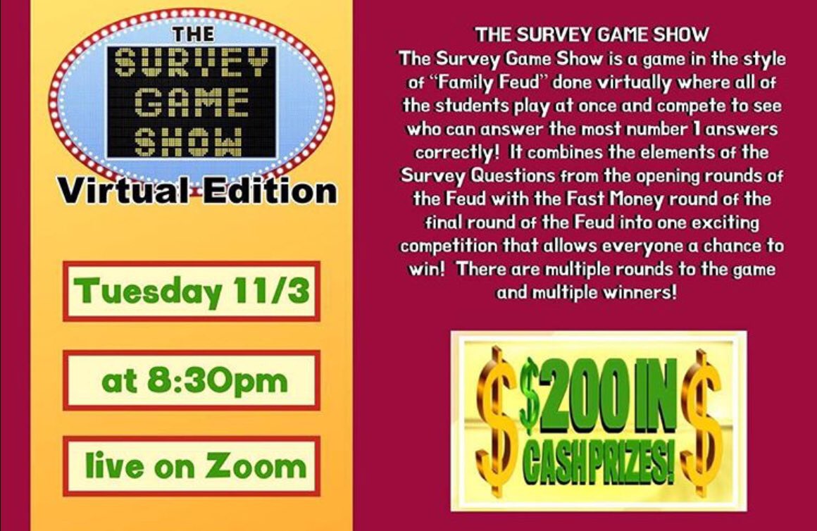 CampusLifeUnion's tweet photo. Tonight! $200 in cash prizes! https://t.co/oZ7YUPlvaJ