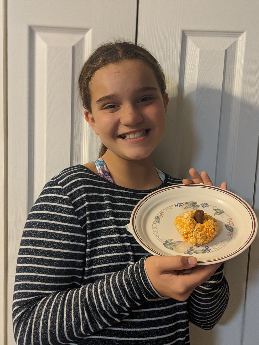 Big thanks to Ms. Newman for teaching my 5th grader how to make homemade guacamole and rice krispie treat pumpkins!  Yum!!  <a href="/UMAMS_Vikings/">Upper Merion Area Middle School</a>
