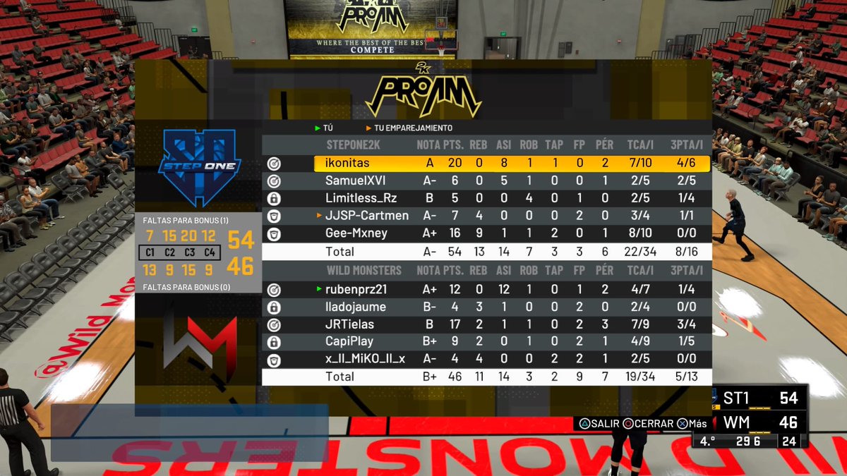 Derrota amarga en  la <a href="/BurstLeague2K/">Burst League 2K</a> , un gran partido entre un equipo de gran nivel, felicitar a <a href="/StepOne2K/">StepOne2K</a> por este Bo1. De las experiencias se aprende, seguimos trabajando!!!