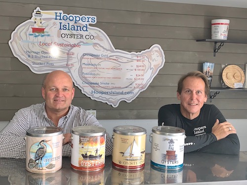 HoopersIsland's tweet image. 4th Hoopers Heron Heritage tin is in production. We love artist Mona Pennypacker's design - #easternshore #art #oysters