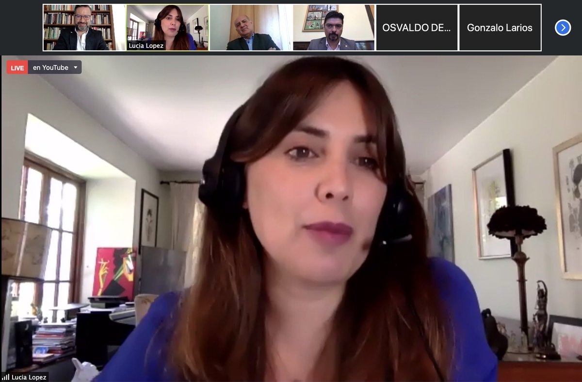 Gracias a <a href="/lucialopezchile/">Lucía López</a>, <a href="/LuciaDammert/">Lucía Dammert</a> y Cristian Garay por la estimulante conversación de hoy sobre mi libro.