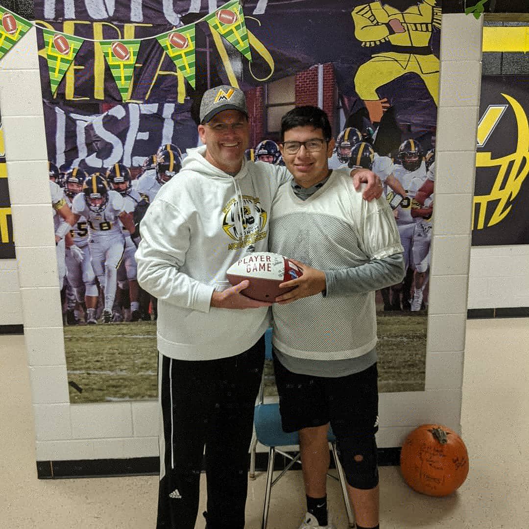 GoNeersFootball's tweet photo. The Georgia Farm Bureau Players of the Week against LFO are Carson Manis (Offense), Adrian Flores (Defense), and Owen Hannah (Special Teams). #GoNeers #WinThe10 https://t.co/6usFFvyGdf