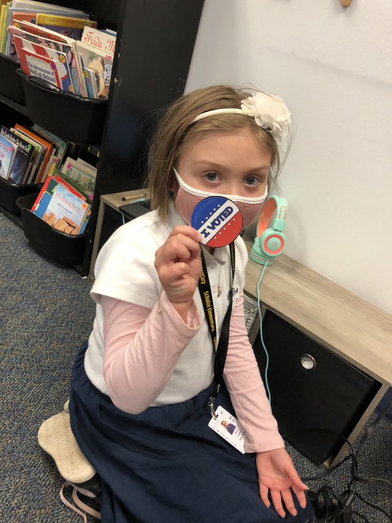 haileychac's tweet photo. Never too young to practice your civic duties 🇺🇸✔️❤️🤍💙 https://t.co/hxfYu8pQSW