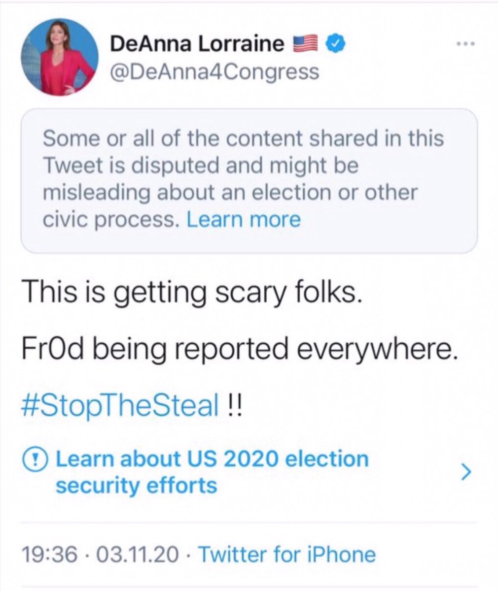 iheartmindy's tweet photo. Apparently even commenting about the election integrity issues that are going on in videos, pictures, and testimonials all over social media...will get even a blue check conservative account suspended.

It’s about to get worse patriots, hold the line.🇺🇸

#Election2020 #ElectionBS https://t.co/B8PzWDlJ3s