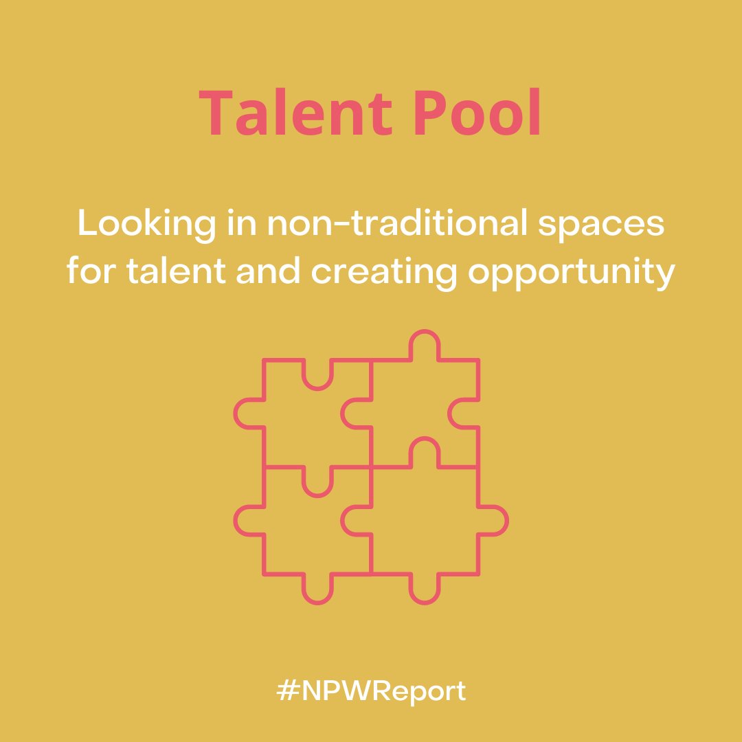 wearepower_net's tweet photo. Our recipes for the new norm - Talent Pool
Looking in non-traditional spaces for talent and creating opportunity.
Read more on page 26 &amp; 27 of the #npwreport
https://t.co/J7yorxtU24 https://t.co/A4eR79UBrk