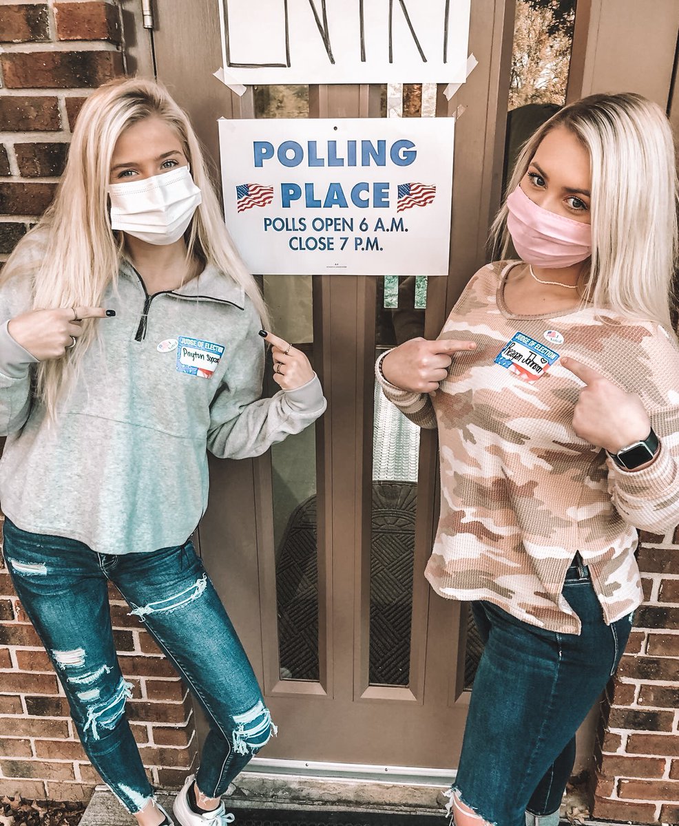 It’s ELECTION DAY!!🇺🇸 
•Check out some of our sisters that have voted and are even working the polls! The sisters of Delta Omega encourage you to get out there and let your voice be heard. #alphaovotes #votetoday