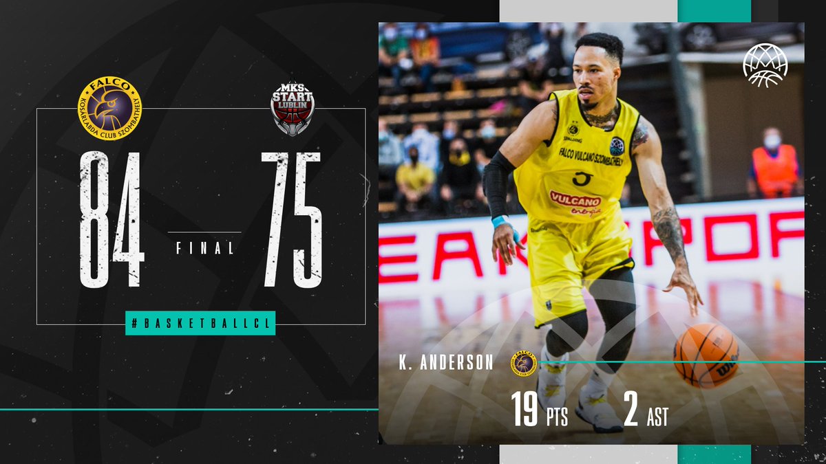 .<a href="/Falco_KC/">Falco-Vulcano Energia KC Szombathely</a> take down Pszczolka Start Lublin in the first ever Commentators' Nightmare Derby! #BasketballCL

📊 bit.ly/SZOMvLUBL