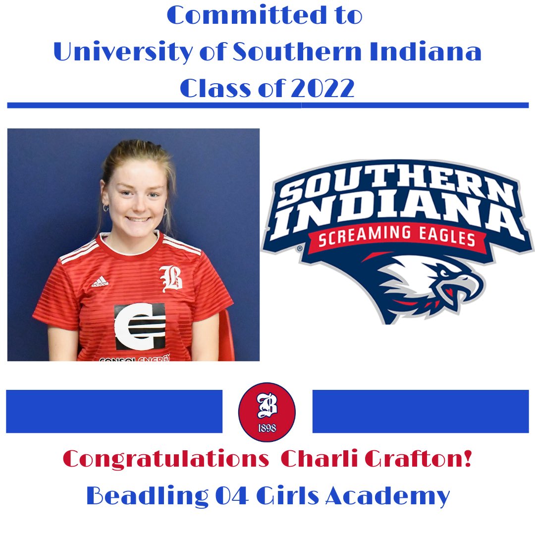 Congratulations to Charli Grafton on her verbal commitment to University of Southern Indiana! #Eagles #GLVC #WearTheB
