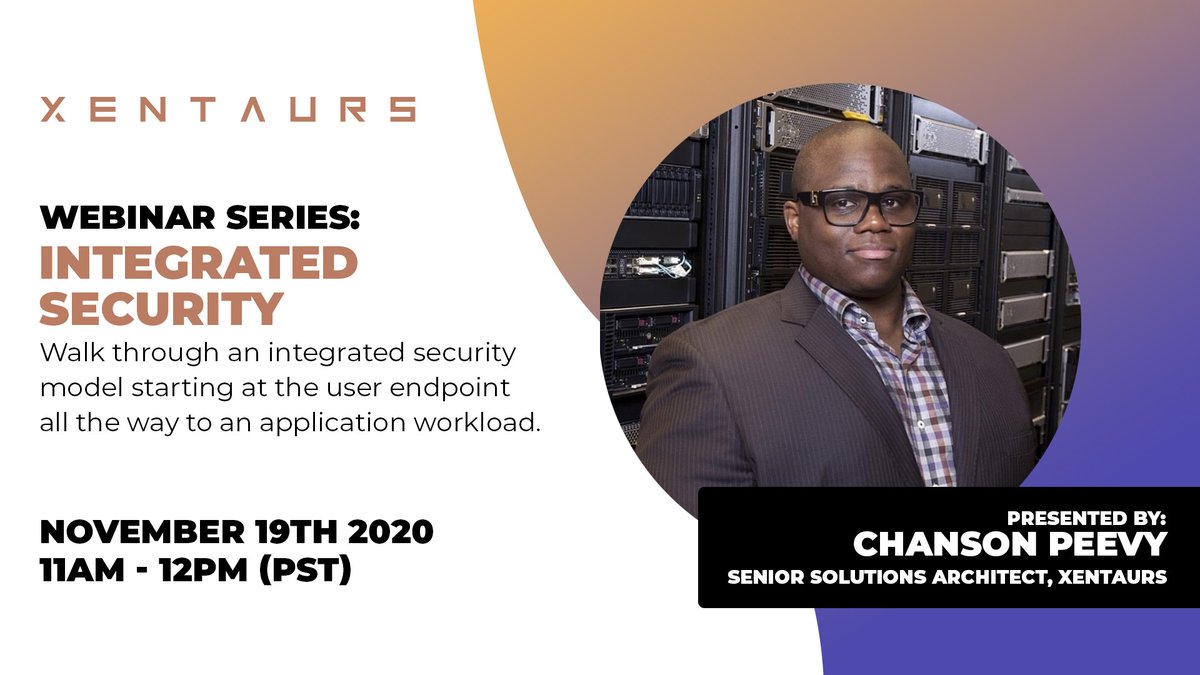 Xentaurs's tweet photo. What you need to know about Integrated Security in one Webinar.  https://t.co/9dO3TzxKLP

Our Senior Solutions Architect demonstrates an integrated security model from the user endpoint all the way to an application workload.

#IntegratedSecurity #ZeroTrust #automation #DevSecOps https://t.co/NHfLlEiZtw