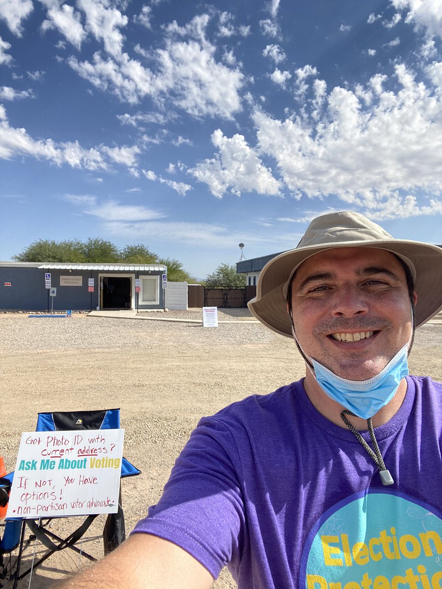 RandallHegarty's tweet image. It is HOT 🥵 out here at the polls in south Tucson @ElectionProAZ.  All going smoothly so far. #democracydefender
