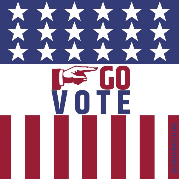 UIndyWrestling's tweet photo. The message today is a simple one: Go Vote 🇺🇸
We are proud to be a part of a @uindyathletics department that cancelled practices today so our student-athletes, coaches & staff could participate in #election2020.
#UIndyVotes #GLVCVotes https://t.co/1sXrhETZAh